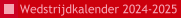 Wedstrijdkalender 2024-2025